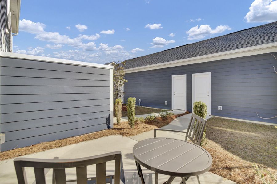 Exterior details and patio area of a home in , Summerville (Image 29).