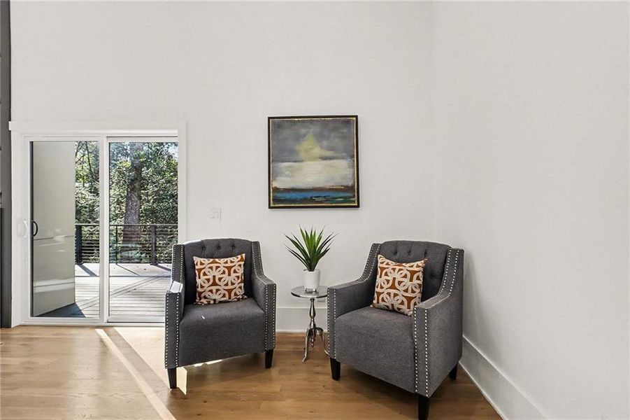 Furnished interior view inside a new home in , Atlanta (Image 8). Furnished interior view inside a new home in , Atlanta (Image 8).