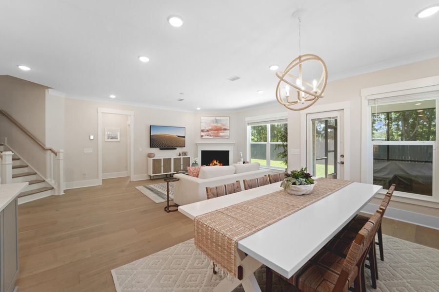 Furnished interior view inside a new home in , Johns Island (Image 5). Furnished interior view inside a new home in , Johns Island (Image 5).