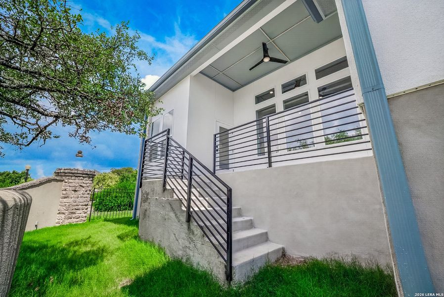 Exterior details and patio area of a home in , Kerrville (Image 4). Exterior details and patio area of a home in , Kerrville (Image 4).