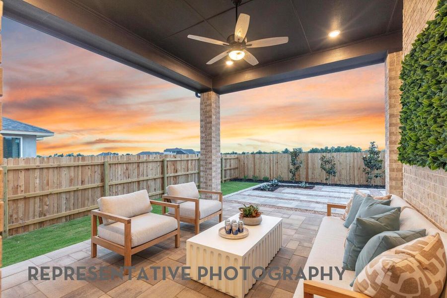Exterior details and patio area of a home in Jordan Ranch, Fulshear (Image 2). Exterior details and patio area of a home in Jordan Ranch, Fulshear (Image 2).