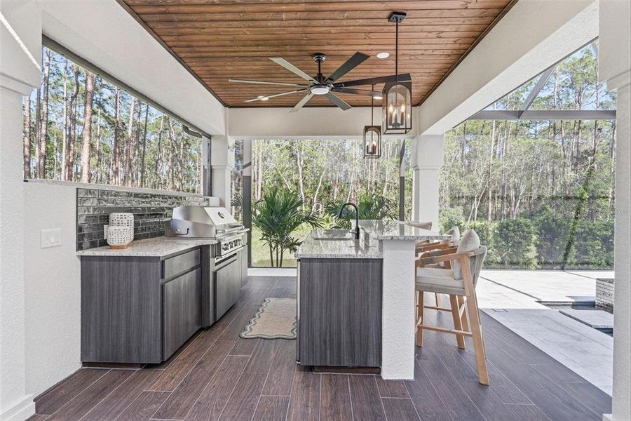 Exterior details and patio area of a home in , Ormond Beach (Image 23).