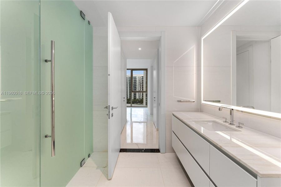 Furnished interior view inside a new home in , Miami (Image 10).