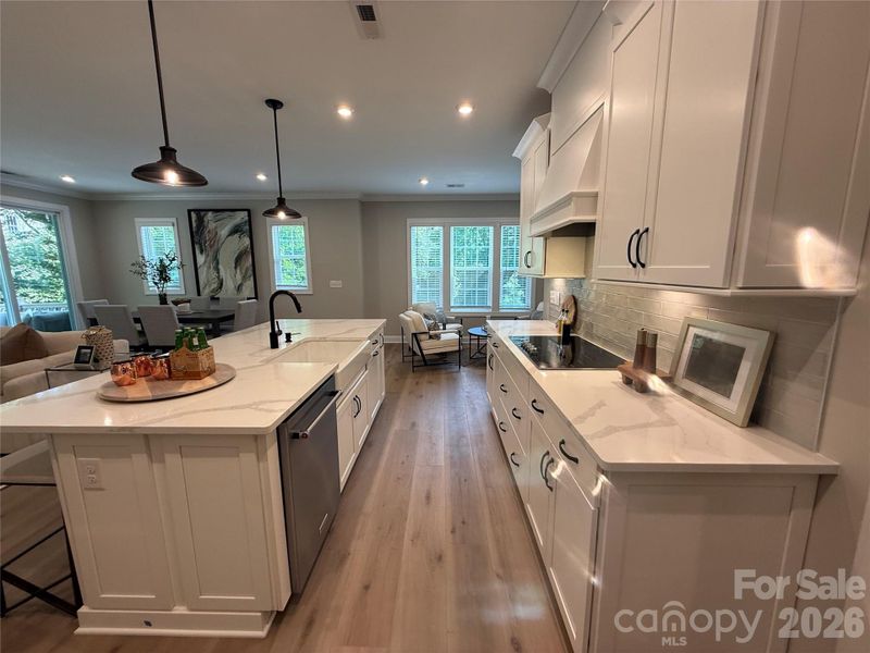 Furnished interior view inside a new home in The Townes at Wade Ardrey, Charlotte (Image 34).