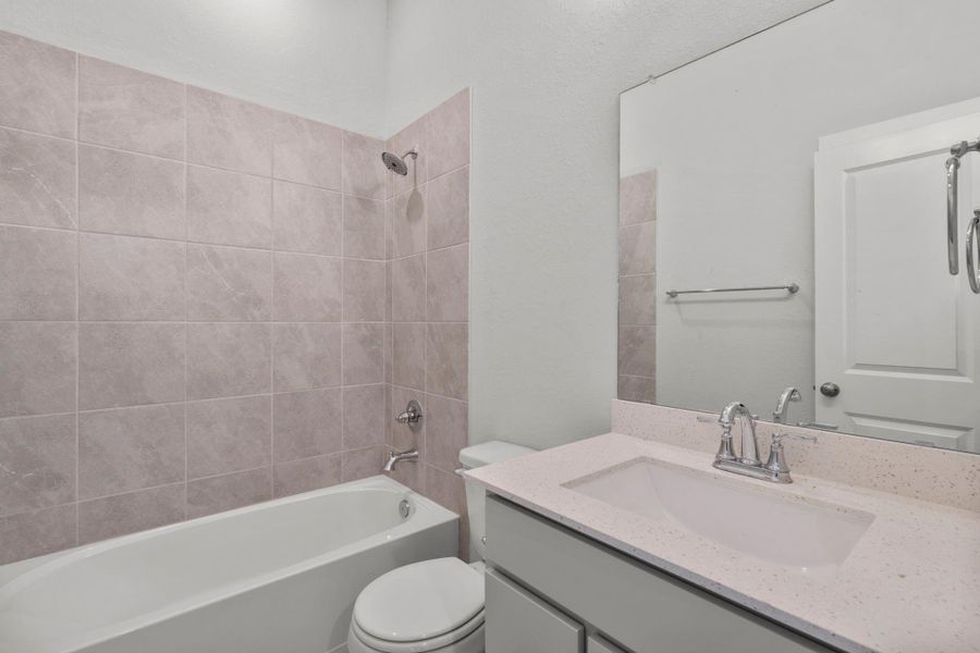 Furnished interior view inside a new home in Bridgeland 45', 50', 70', Cypress (Image 6).