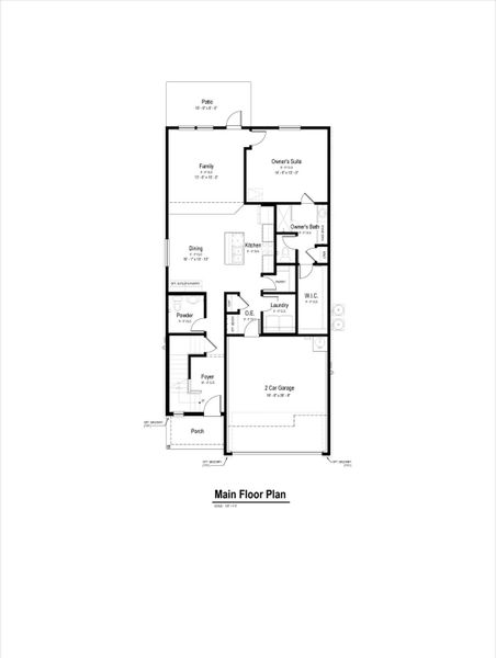 2D floor plan layout for the Vista View by View Homes in The Meadows at Hunters Ranch, San Antonio, TX (Image 3). 2D floor plan layout for the Vista View by View Homes in The Meadows at Hunters Ranch, San Antonio, TX (Image 3).