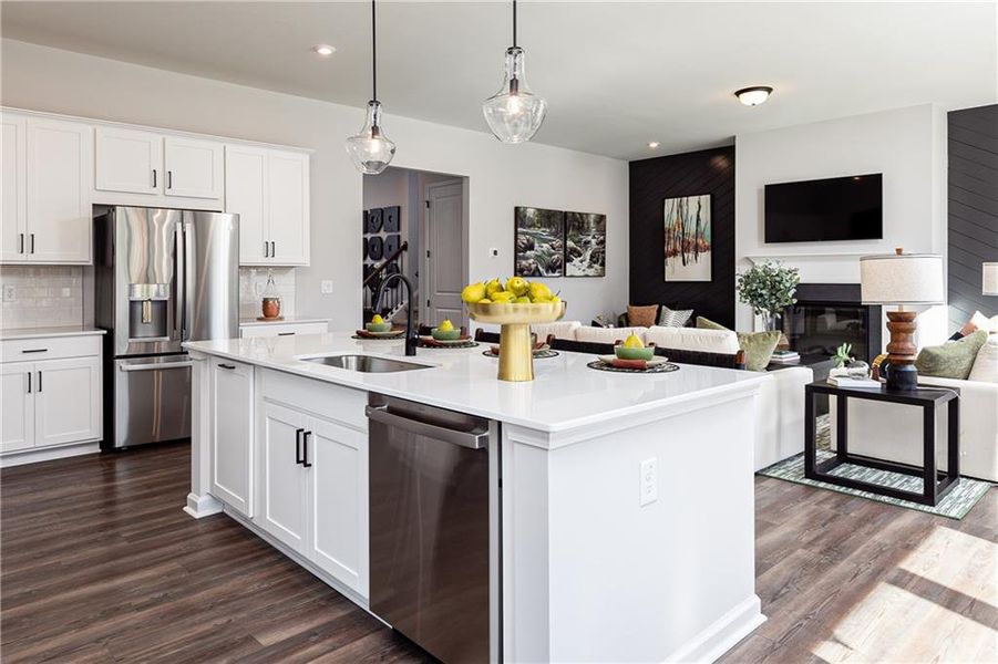 Furnished interior view inside a new home in , Powder Springs (Image 14).