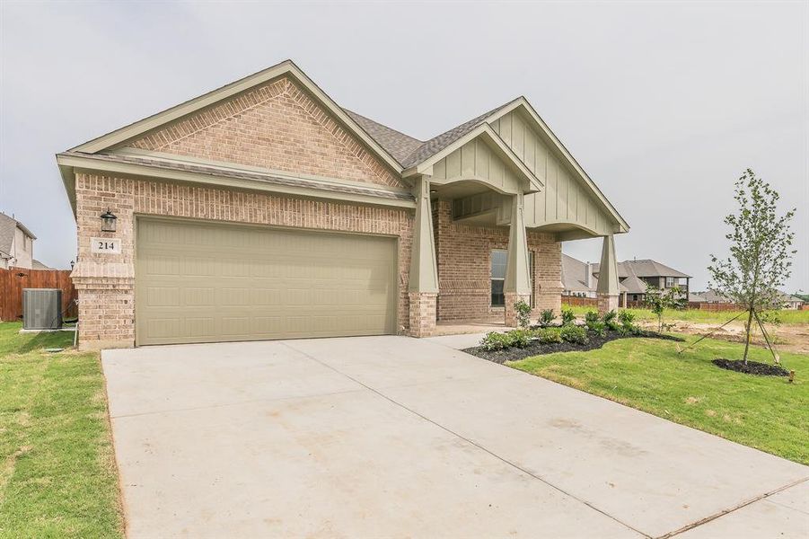 Front exterior of a new home in , Alvarado, TX, highlighting curb appeal (Image 2).