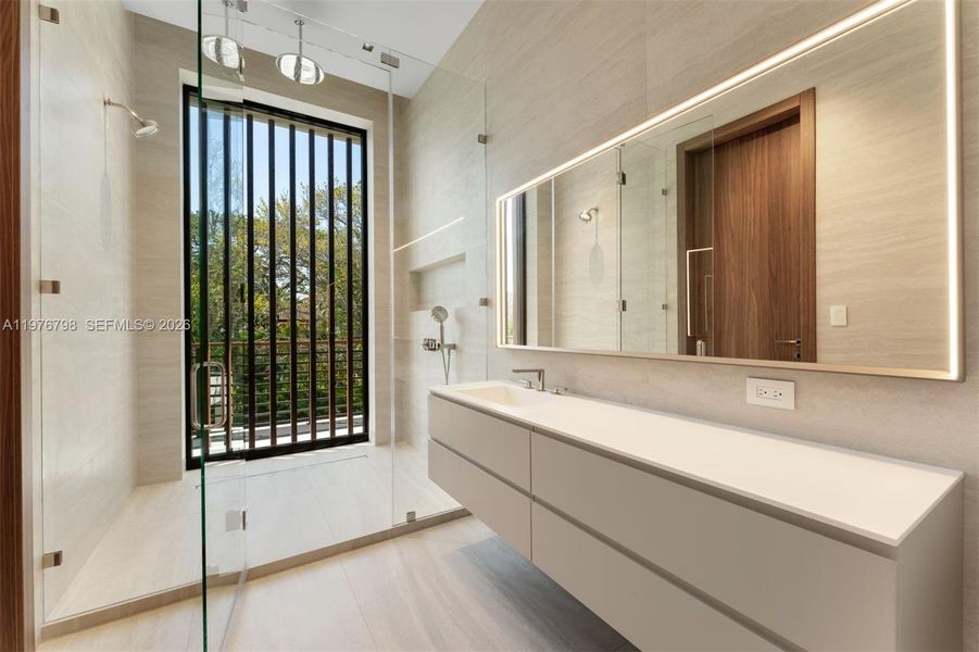Furnished interior view inside a new home in , Miami (Image 4).