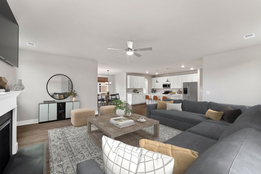 Denver Living Room, Kitchen, and Cafe Furnished