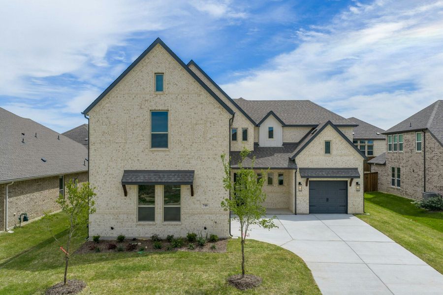 Representative exterior photo of a completed home built from the Bowie by Kindred Homes in Park Trails, Forney, TX (Image 17).