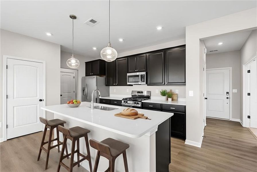 Furnished interior view inside a new home in Twin Lakes, Hoschton (Image 15).