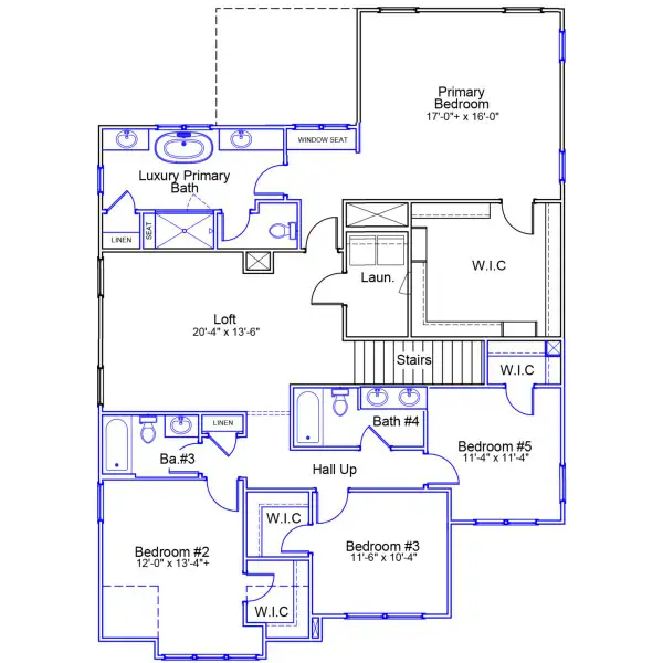 2D floor plan layout of this home in Meadow Valley, High Point, NC (Image 4).