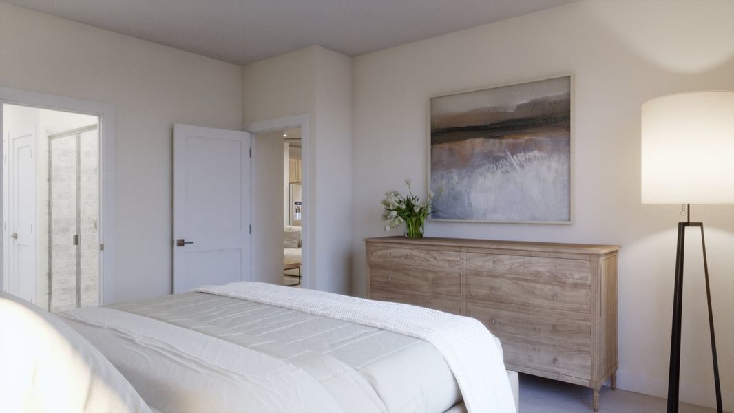Furnished interior view inside a new home in Parkton Square, Kyle (Image 10). Furnished interior view inside a new home in Parkton Square, Kyle (Image 10).
