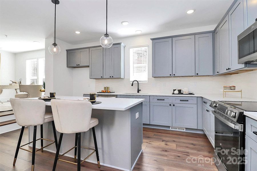 Furnished interior view inside a new home in , Charlotte (Image 8). Furnished interior view inside a new home in , Charlotte (Image 8).