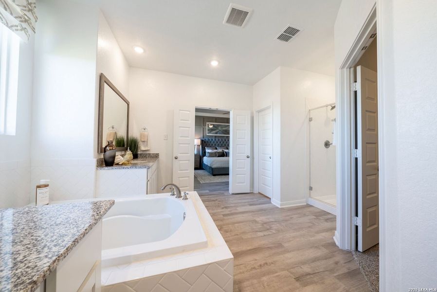 Furnished interior view inside a new home in Alamo Estates, San Antonio (Image 15).