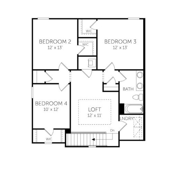 2D floor plan layout for the Liberty - Villas by Dream Finders Homes in Brook Forest - Villas, St. Augustine, FL (Image 5). 2D floor plan layout for the Liberty - Villas by Dream Finders Homes in Brook Forest - Villas, St. Augustine, FL (Image 5).