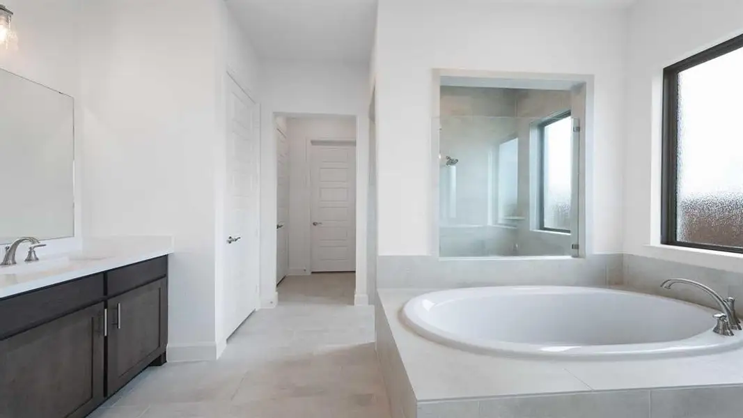 Furnished interior view inside a new home in Myrtle Creek 71', Waxahachie (Image 8). Furnished interior view inside a new home in Myrtle Creek 71', Waxahachie (Image 8).