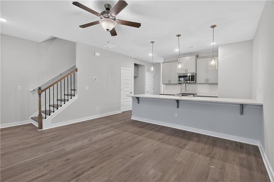 Spacious, unfurnished interior of a new home in The Cottages at East Lanier, Fayetteville (Image 19).