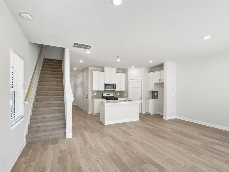 Furnished interior view inside a new home in Valentine Townes, Greer (Image 3).