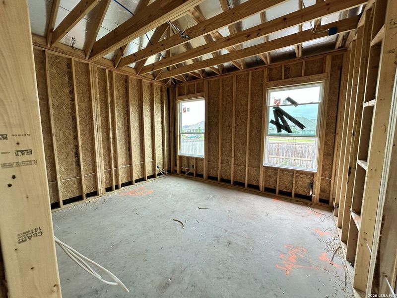 In-progress construction of a new home in Legacy at Lake Dunlap, New Braunfels, TX (Image 12).