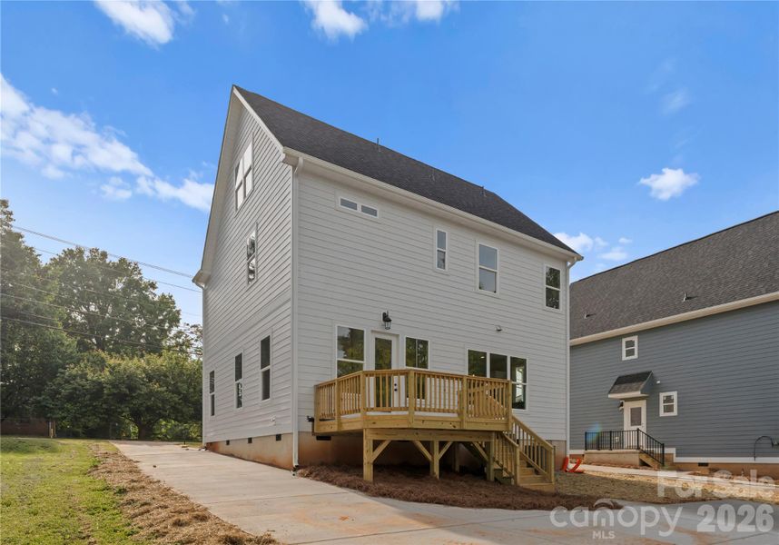 Exterior details and patio area of a home in , Belmont (Image 28).