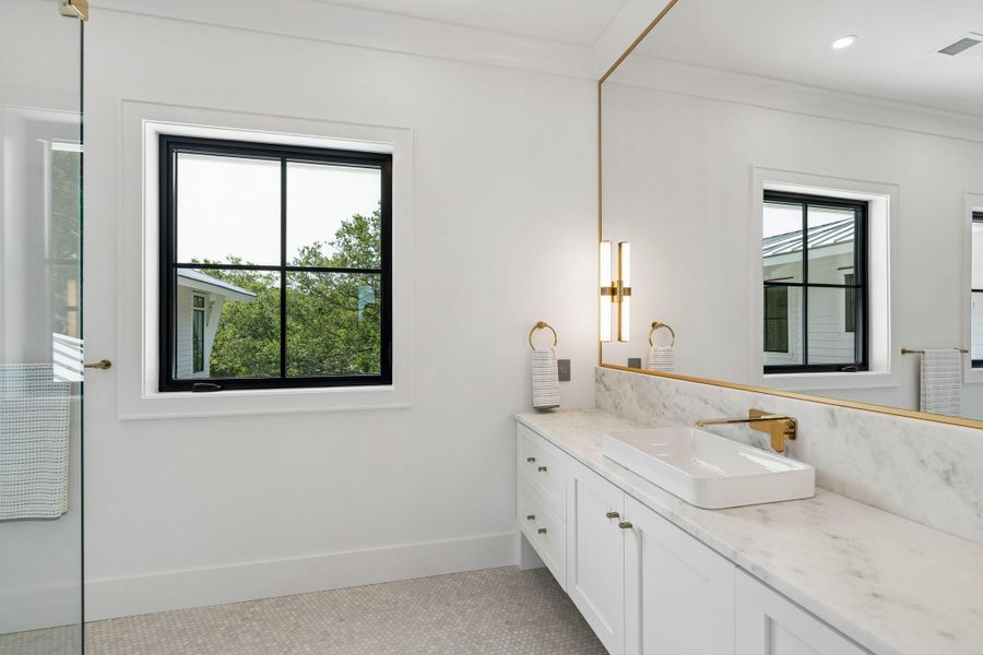 Furnished interior view inside a new home in , Isle Of Palms (Image 11).