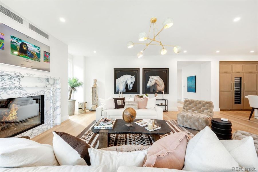 Furnished interior view inside a new home in , Denver (Image 23). Furnished interior view inside a new home in , Denver (Image 23).