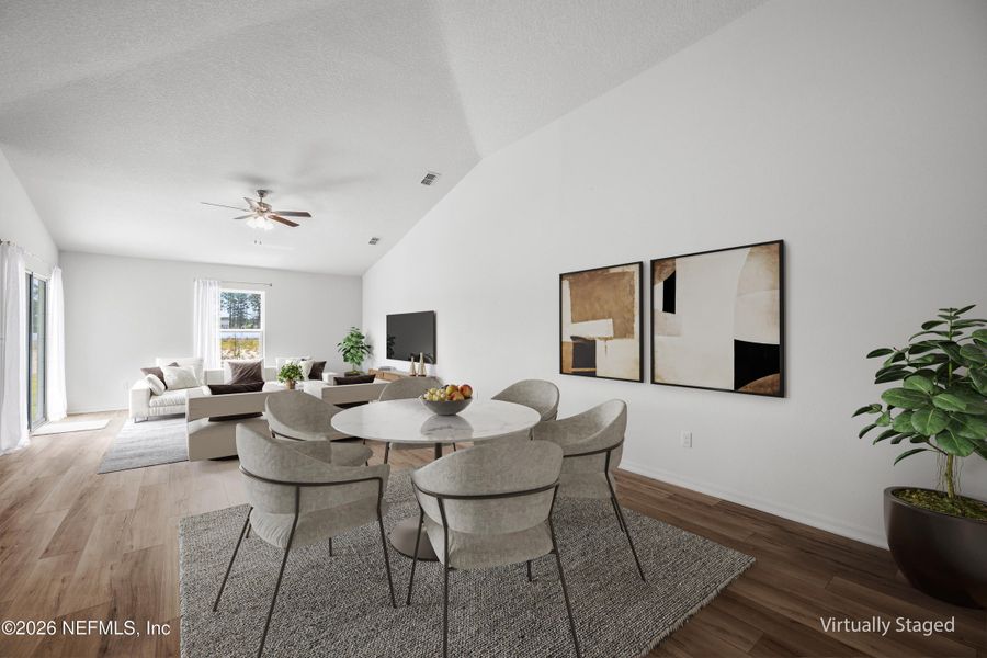 Furnished interior view inside a new home in Westport Landing, Jacksonville (Image 15).