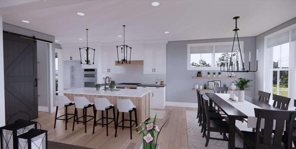 Furnished interior view inside a new home in , Carrollton (Image 7).