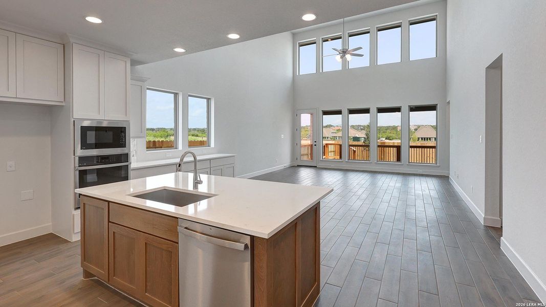 Furnished interior view inside a new home in Briggs Ranch, San Antonio (Image 12).