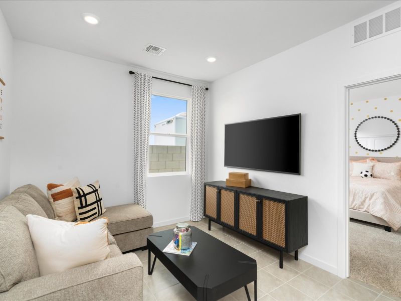 Living Area in the Leslie Floorplan at Rancho Mirage