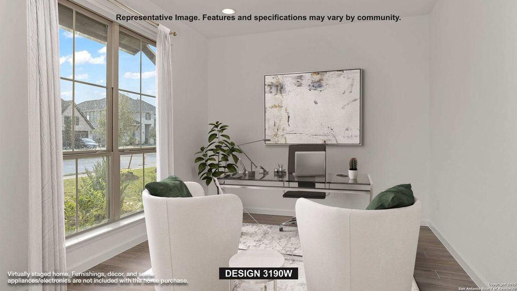 Furnished interior view inside a new home in Corley Farms 50', Boerne (Image 5). Furnished interior view inside a new home in Corley Farms 50', Boerne (Image 5).