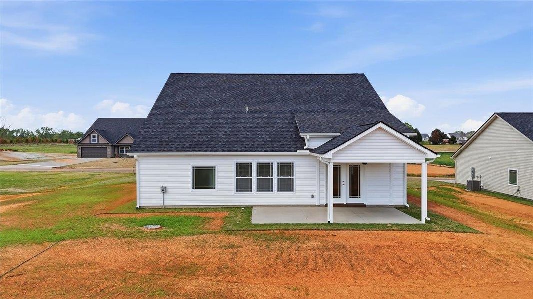Exterior details and patio area of a home in Bent Tree, Gaffney (Image 3).
