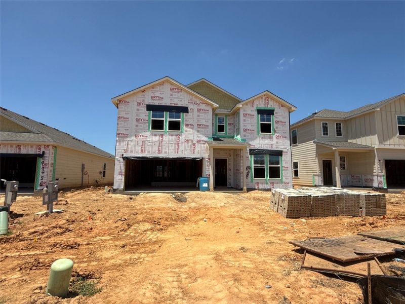 In-progress construction of a new home in Caney Mills, Conroe, TX (Image 23).