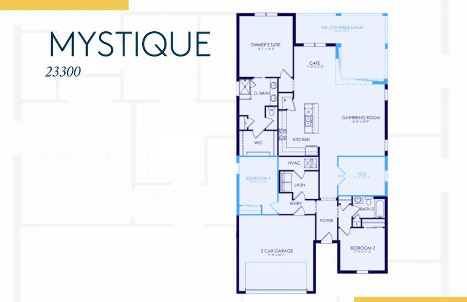2D floor plan layout of this home in Arbor Oaks, North Port, FL (Image 3).