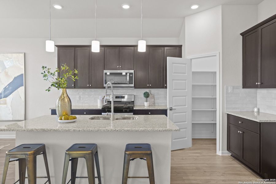 Furnished interior view inside a new home in Weltner Farms, New Braunfels (Image 3).