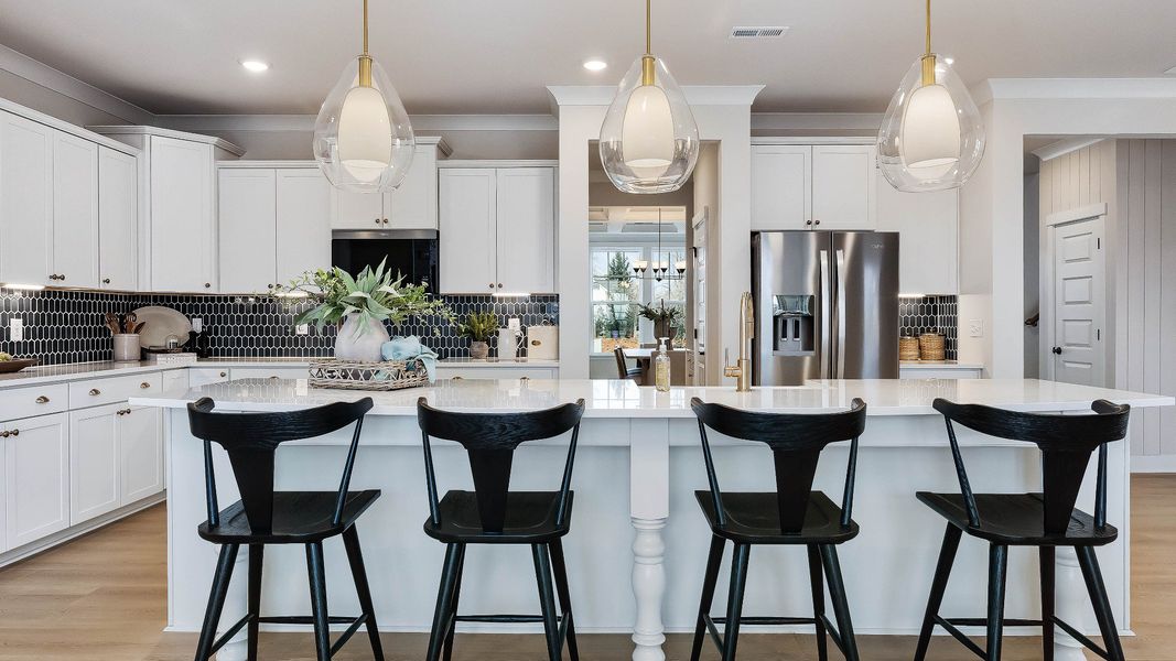 Representative furnished interior of a home built from the Stonefield by DRB Homes in Owen Park, Gibsonville (Image 29).