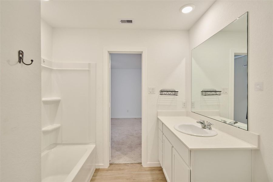 Furnished interior view inside a new home in Tavola: Cottage Collection, New Caney (Image 7).