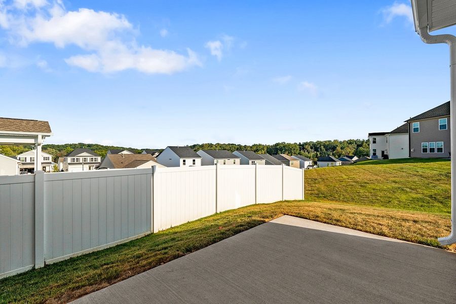 Exterior details and patio area of a home in Hanes Lake, Winston-Salem (Image 4).