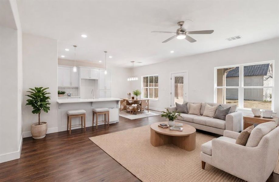 Furnished interior view inside a new home in , Sherman (Image 13).