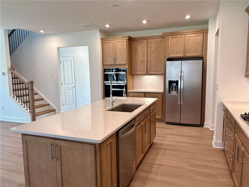 Furnished interior view inside a new home in Riversprings, Dacula (Image 17). Furnished interior view inside a new home in Riversprings, Dacula (Image 17).