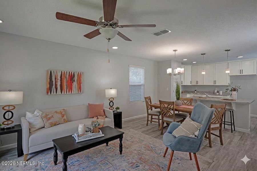 Furnished interior view inside a new home in , Jacksonville (Image 11).