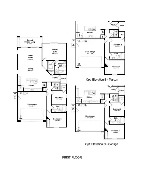 2D floor plan layout of this home in Parkside, Avondale, AZ (Image 2). 2D floor plan layout of this home in Parkside, Avondale, AZ (Image 2).