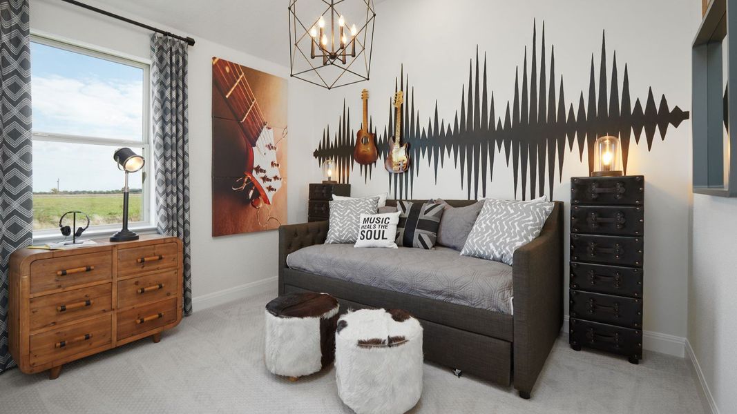 Representative furnished interior of a home built from the Mahogany by Brightland Homes in Sunterra, Katy (Image 12).