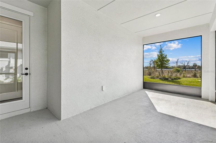 Exterior details and patio area of a home in Gracewater at Sarasota, Sarasota (Image 22).