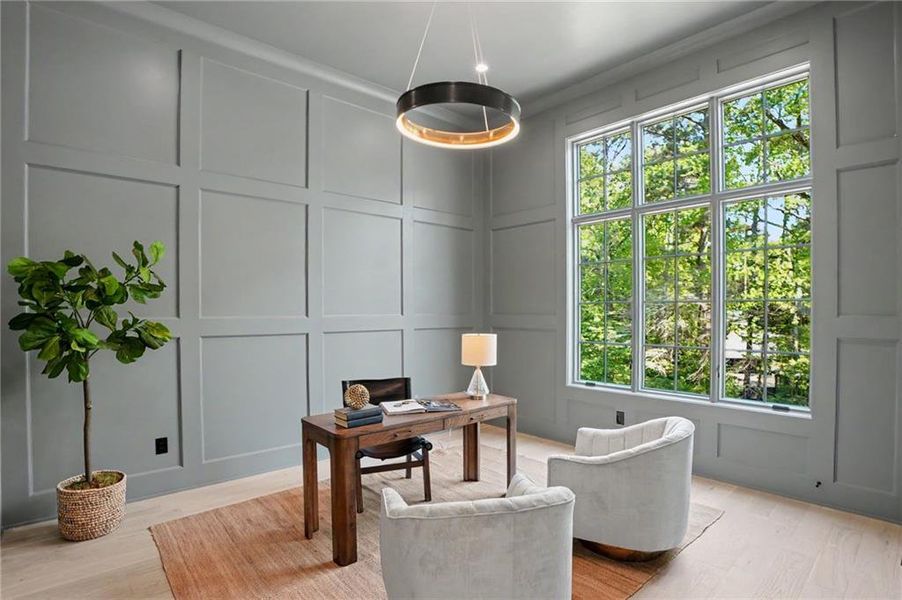 Furnished interior view inside a new home in , Atlanta (Image 28).