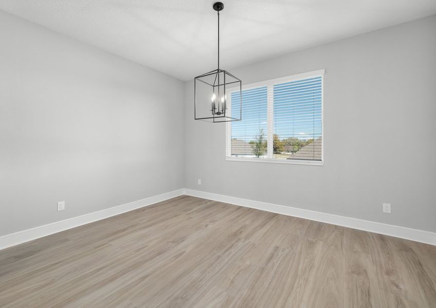 Dining space off the kitchen.