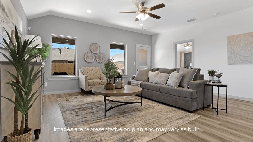 Furnished interior view inside a new home in Allen Farms, Lubbock (Image 13).