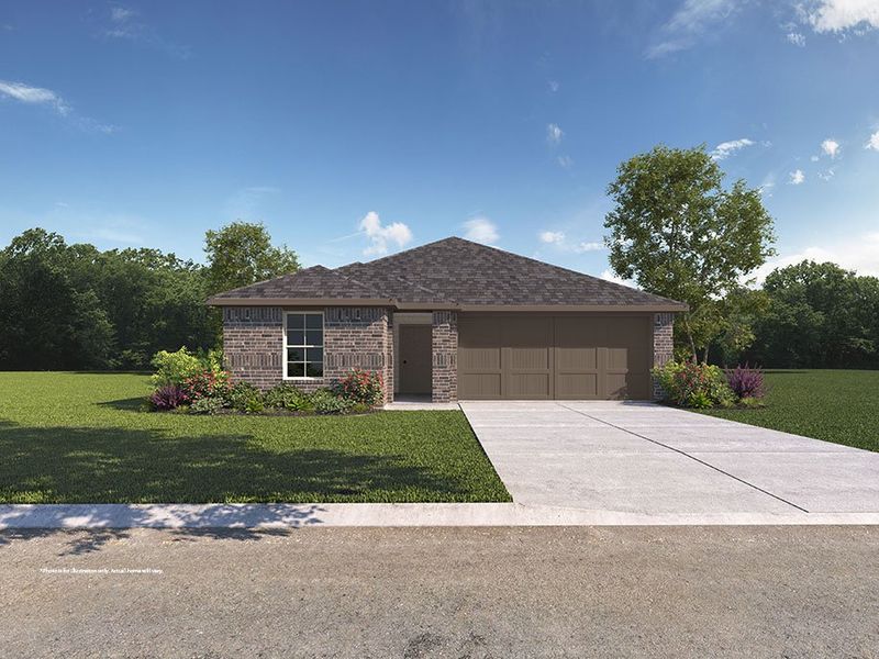 Representative exterior photo of a completed home built from the The Easton by D.R. Horton in Terra Vista, Lubbock, TX (Image 16).